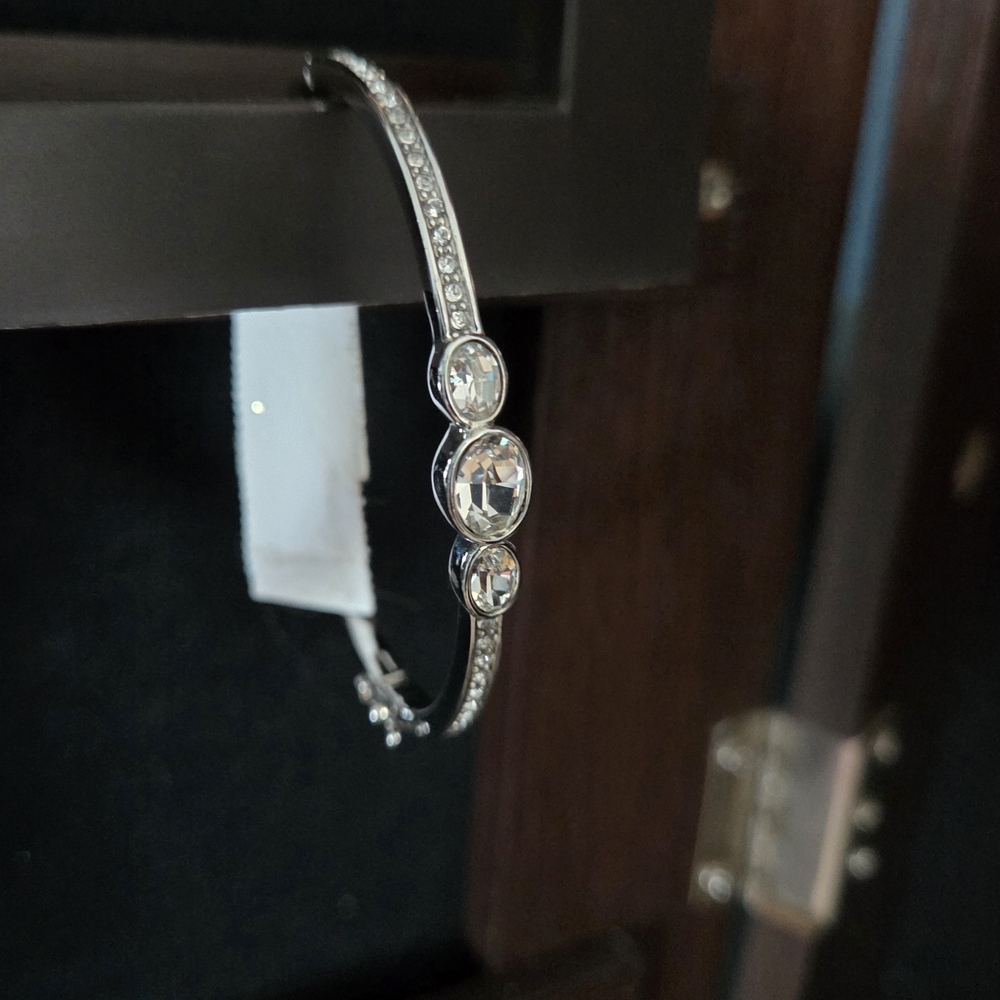 Givenchy Silver Bracelet with Crystal Details
